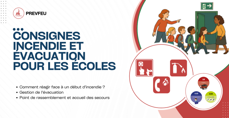 Consigne incendie et évacuation pour les écoles